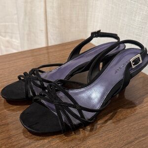 Predictions Black Strappy Heels